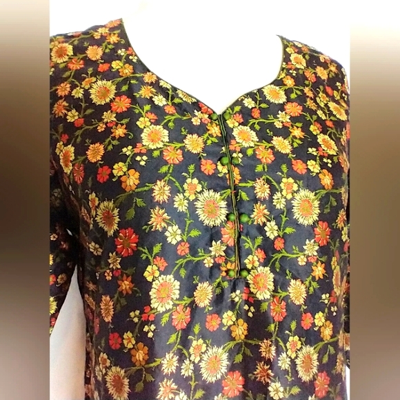 Vintage Tops - FLORAL TUNIC